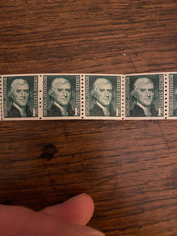 Thomas Jefferson 1c 1968 stamps x22