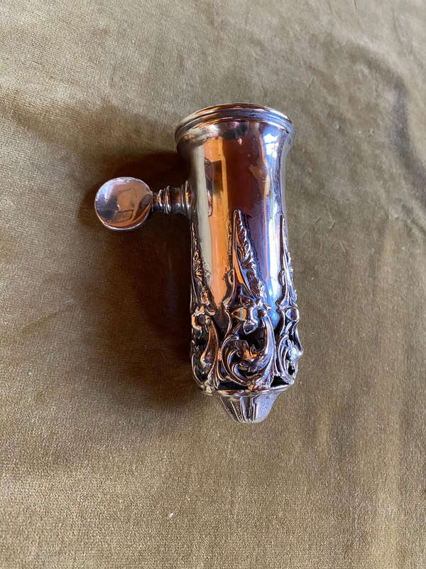 Rare Antique ornate ham bone clamp, Lamb shank holder