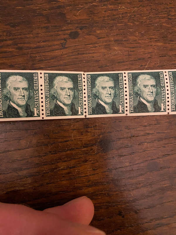 Thomas Jefferson 1c 1968 stamps x22