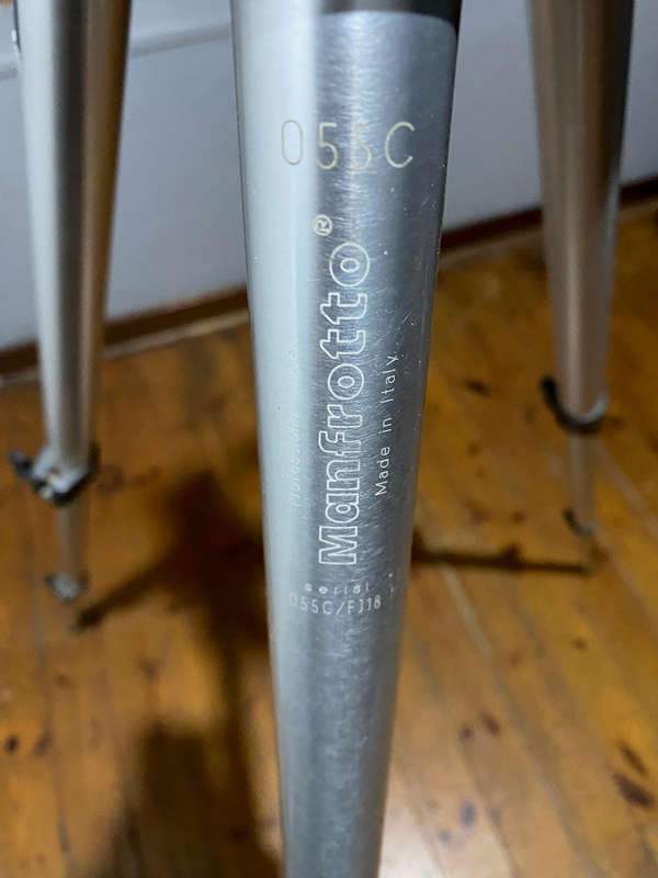 Manfrotto Professional Tripod Model #055C plus 141 RC Manfrotto Heavy-Duty 3-Way Tripod