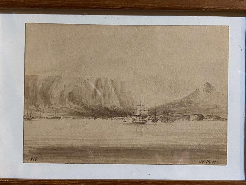Drawing of Cape of Good Hope 1816