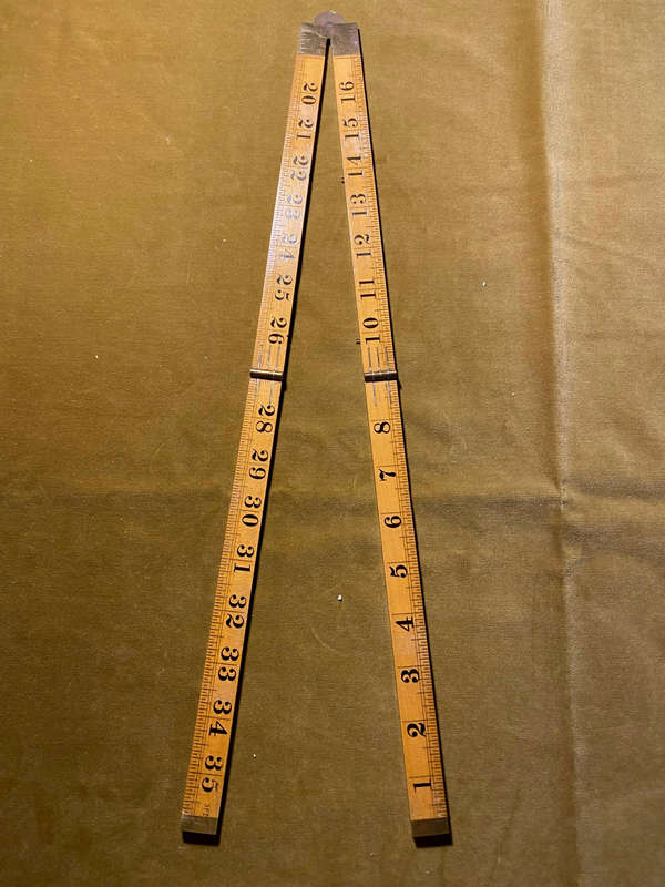 Vintage folding Ruler