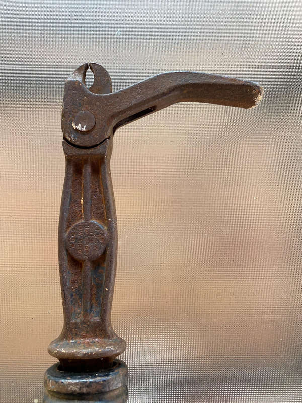 Vintage Bridgeport Sure Grip No. 56 Nail Puller Rustic Old Tool USA Made