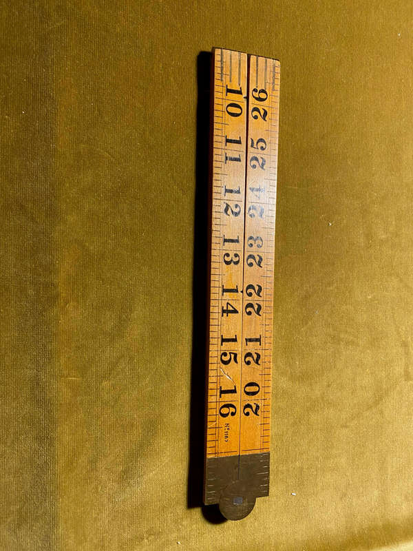 Vintage folding Ruler
