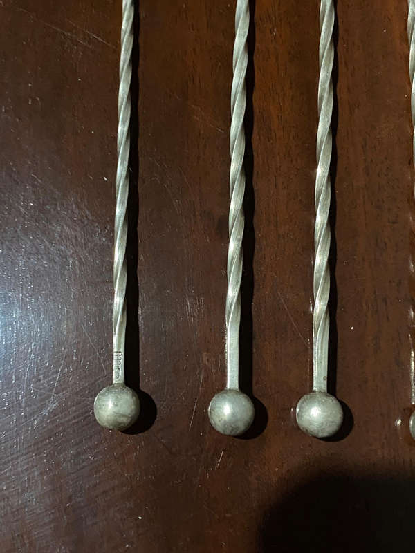 800 Silver Vintage cocktail Picks