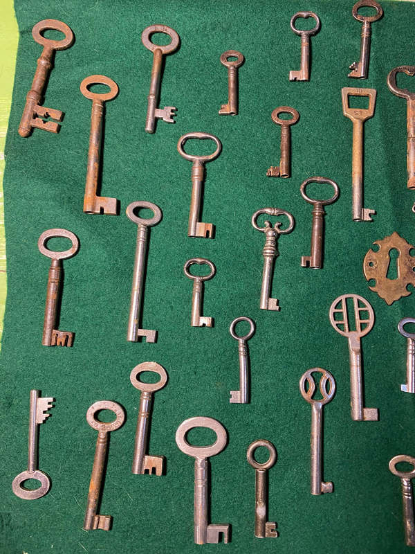Large Collection of Original Antique and Vintage Keys