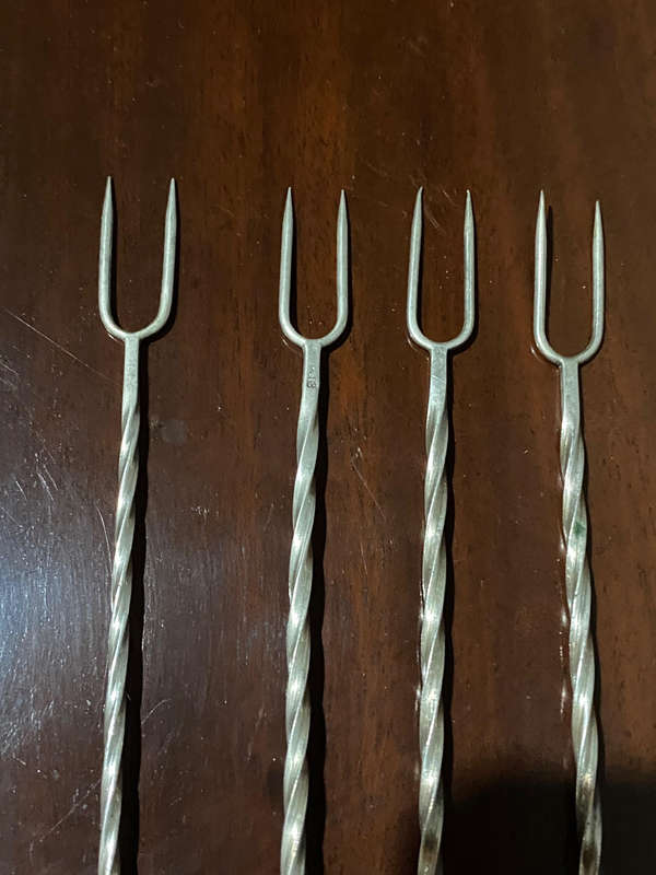 800 Silver Vintage cocktail Picks