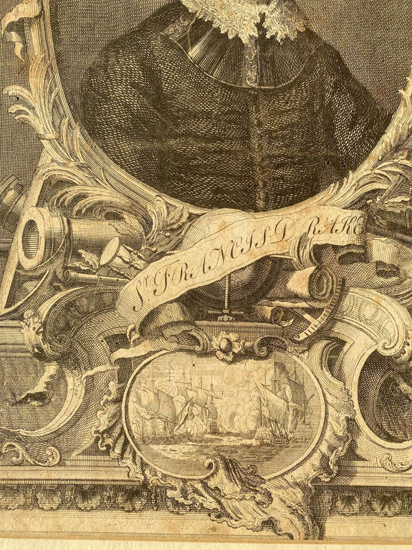 Sir Francis Drake: 18th C. print