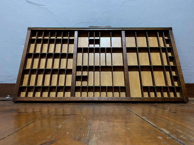 Antique Printers Tray - Large