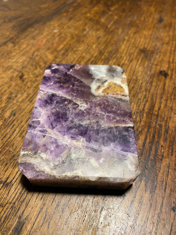 Natural Chevron Amethyst Octagon Cut Gemstone
