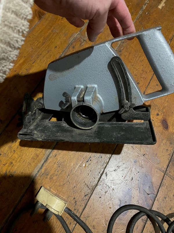 Vintage makita 10mm 2 speed drill with circular saw attachment