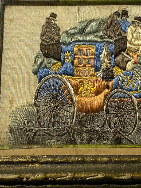Original Set Stevengraph Antique Woven Silk picture