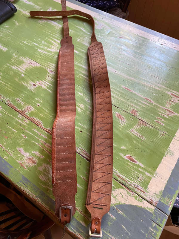 Vintage Leather bandolier/ammunition belt x2