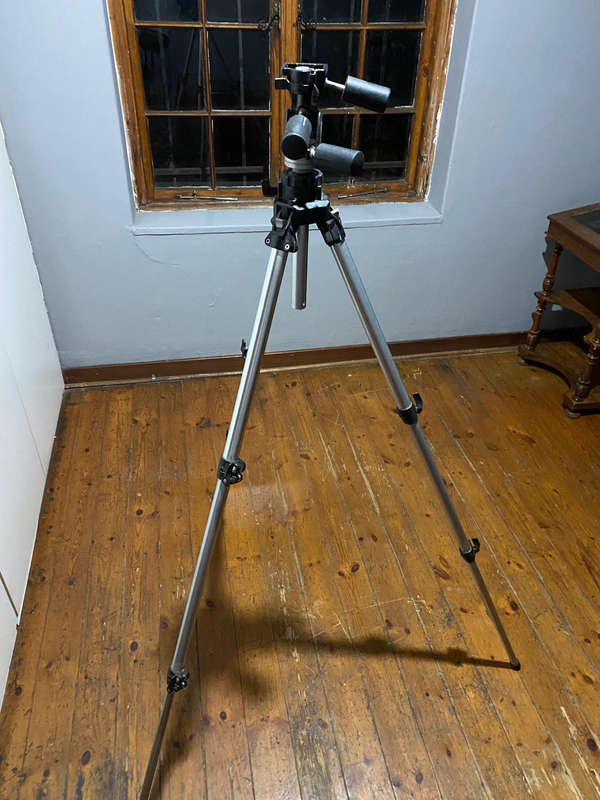 Manfrotto Professional Tripod Model #055C plus 141 RC Manfrotto Heavy-Duty 3-Way Tripod