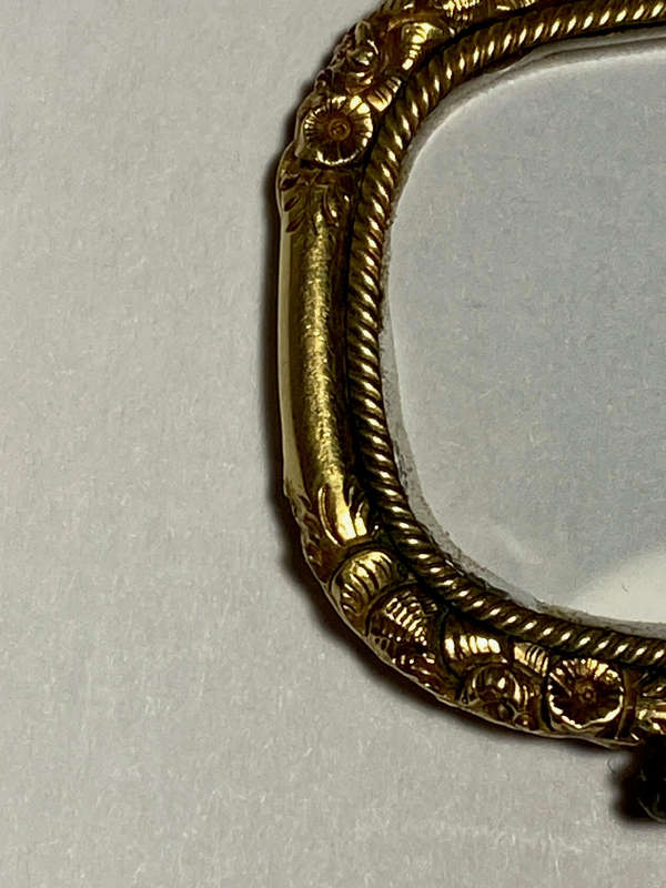 Late Georgian 14K Gold Encased Quizzing Magnifying Glass