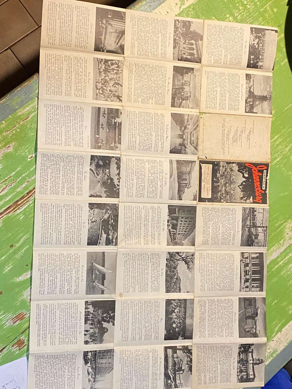 Tourist Map of Johannesburg 1948 Original