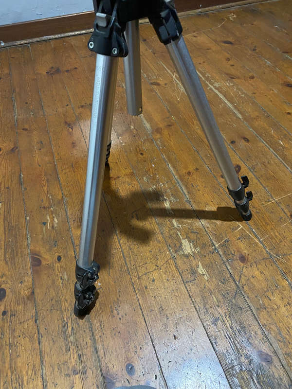 Manfrotto Professional Tripod Model #055C plus 141 RC Manfrotto Heavy-Duty 3-Way Tripod
