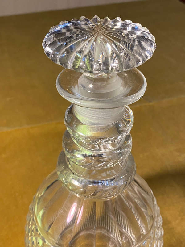 Antique Cut-Glass Decanter