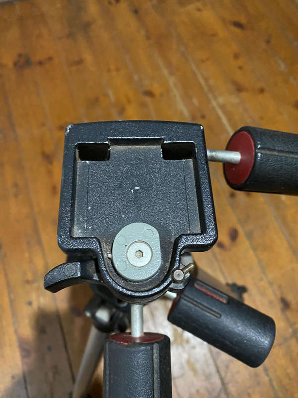 Manfrotto Professional Tripod Model #055C plus 141 RC Manfrotto Heavy-Duty 3-Way Tripod