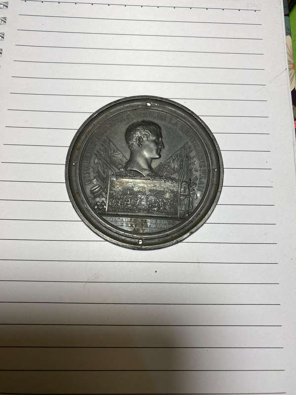 Early 19th Century Napoleon Bonaparte Battle of Marengo Uniface Medallion.