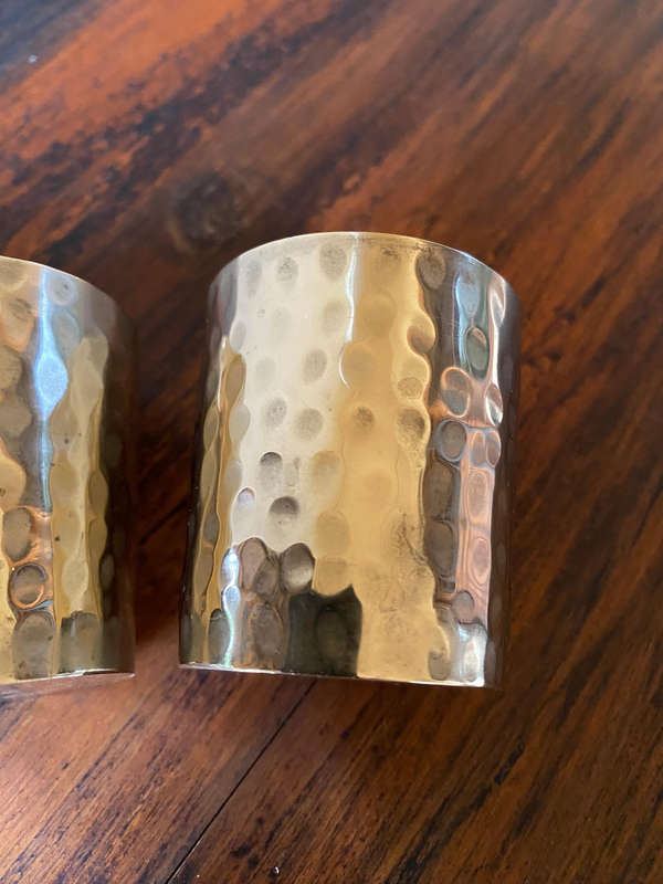 Mid-century Swedish set of three silver-plated cups