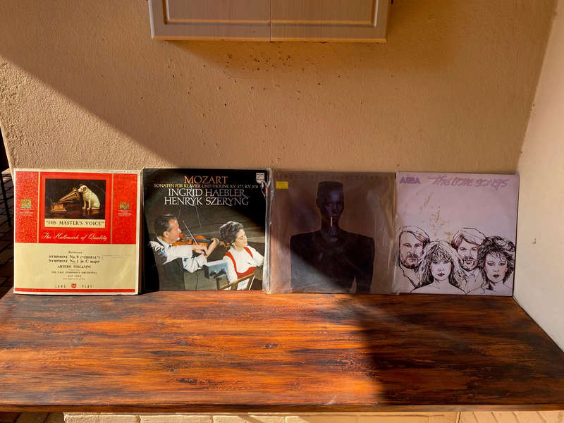 Vintage record collection
