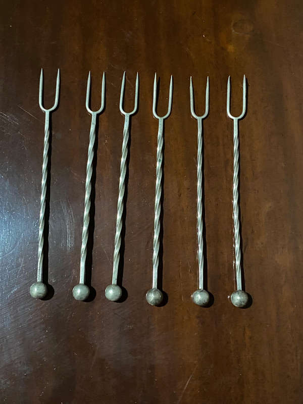 800 Silver Vintage cocktail Picks