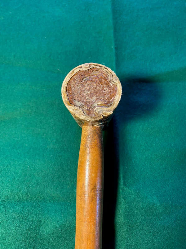 Antique/Vintage Rolled Leather Mallet/Hammer With Wood Handle