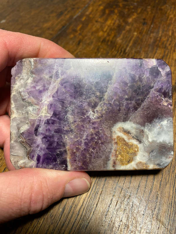 Natural Chevron Amethyst Octagon Cut Gemstone