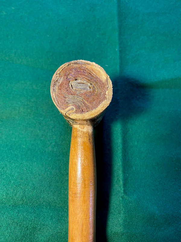 Antique/Vintage Rolled Leather Mallet/Hammer With Wood Handle