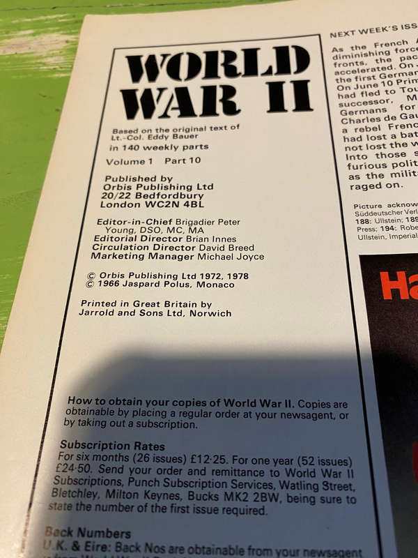 WORLD WAR II MAGAZINE COLLECTION X5