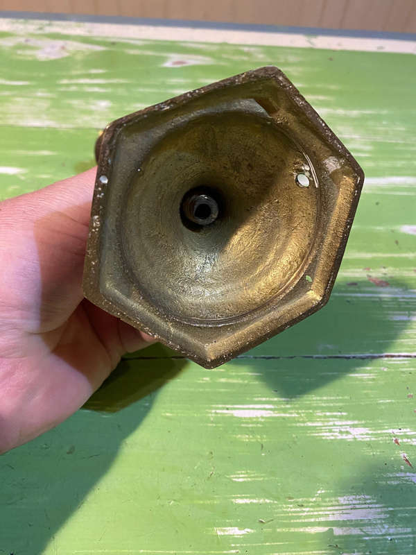 Vintage Brass Candlestick Holder/Lamp conversion