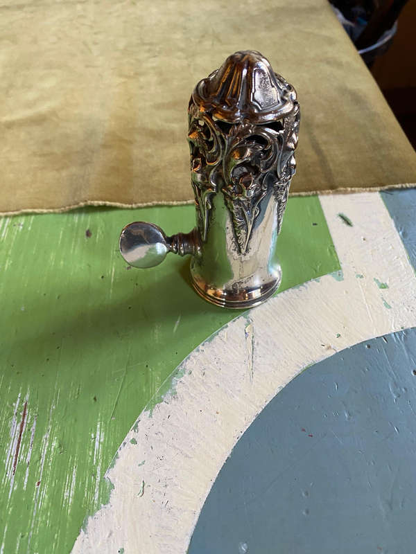 Rare Antique ornate ham bone clamp, Lamb shank holder