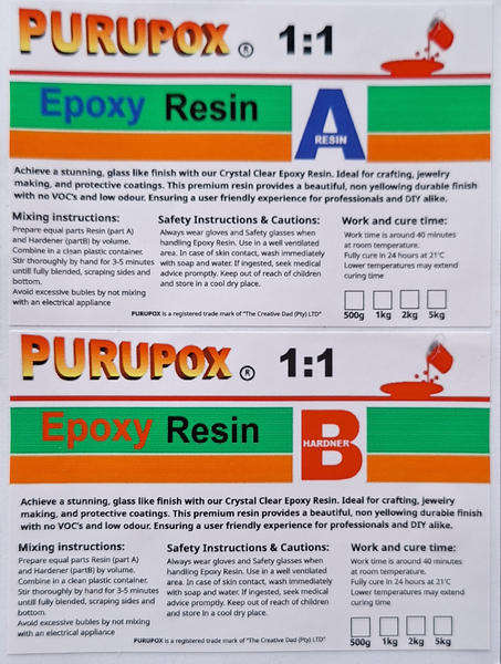 Purupox 4kg 1:1 Epoxy Resin
