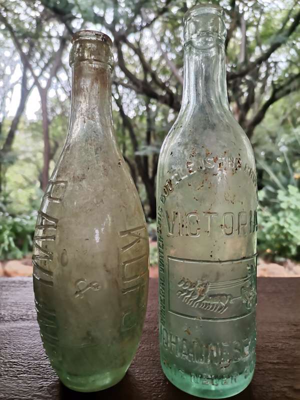 Two antique bottles