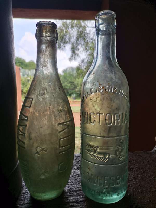 Two antique bottles