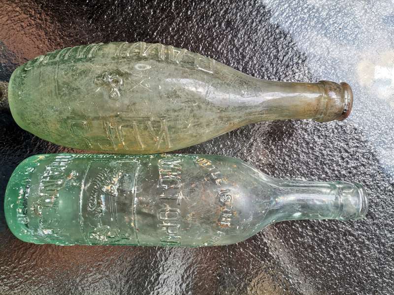 Two antique bottles
