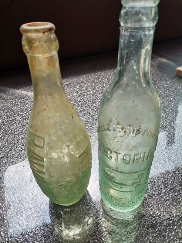 Two antique bottles