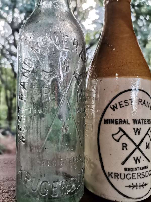 Three antique bottles