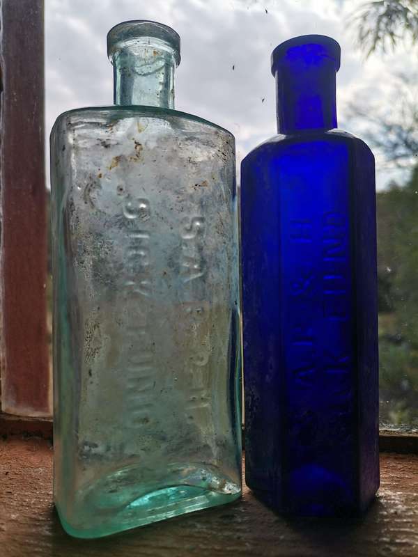 SAR & H antique bottles