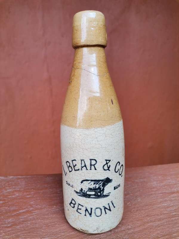 Repaired Benoni Ginger beer bottle