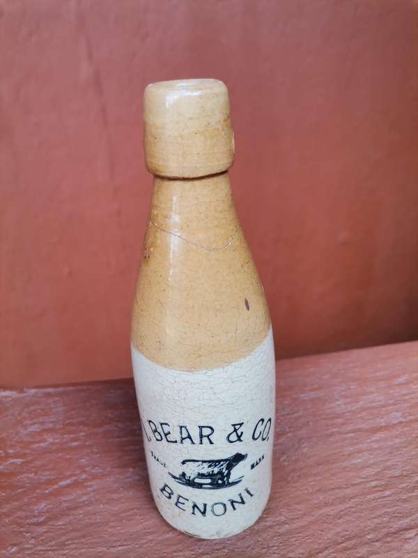Repaired Benoni Ginger beer bottle