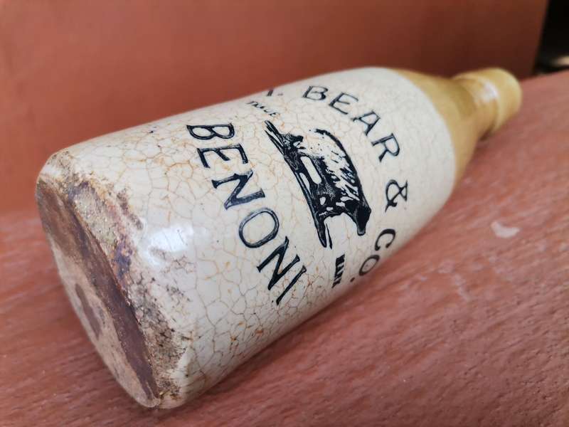 Repaired Benoni Ginger beer bottle