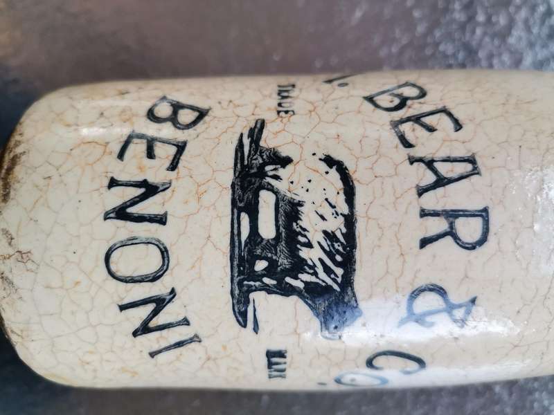 Repaired Benoni Ginger beer bottle