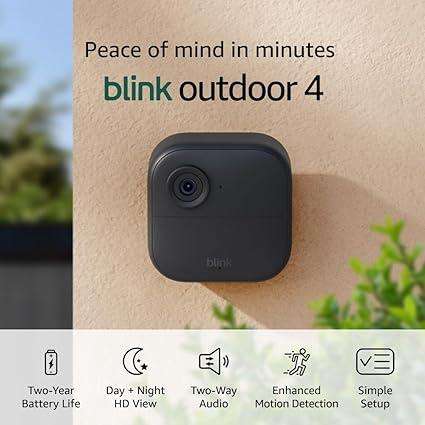 Blink Outdoor 4 Security Bundle: 5 Cameras, 3 Floodlights, 5 Battery Packs