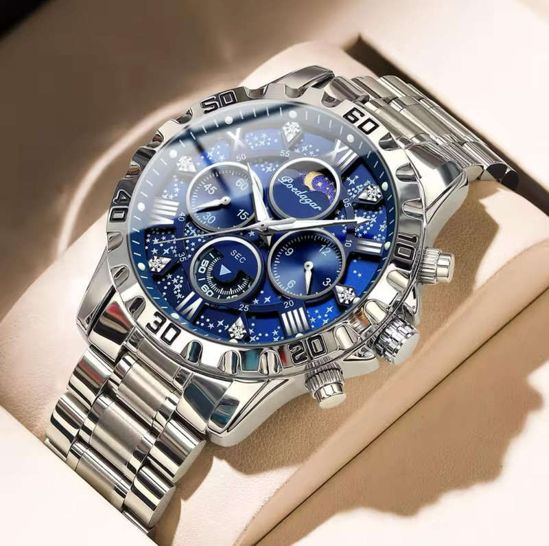 Poedagar Stainless Steel Watch