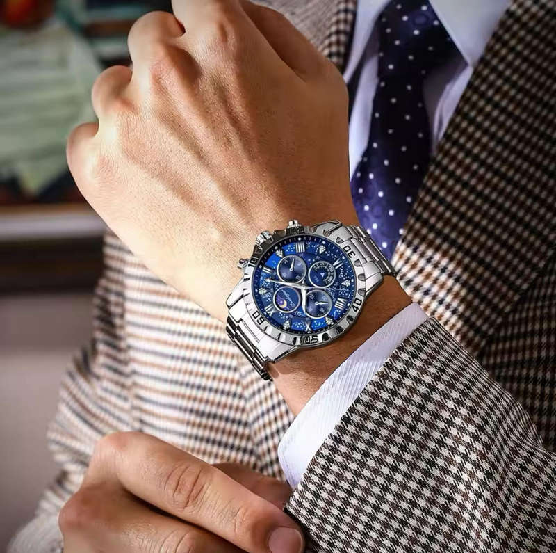 Poedagar Stainless Steel Watch