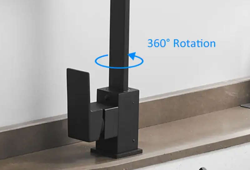 GOODACE/ Black Kitchen Faucet Single Lever