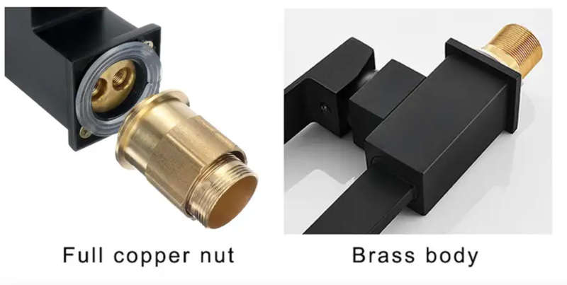 GOODACE/ Black Kitchen Mixer Single Lever  Brass Mono Faucet
