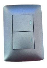 GOODACE / 2 LEVER WALL SWITCH BLACK (2X4)